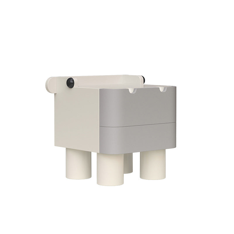 Nordic Kids Cubic Hippo Wood 2-Drawer Nightstand