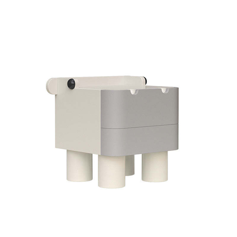 Nordic Kids Cubic Hippo Wood 2-Drawer Nightstand