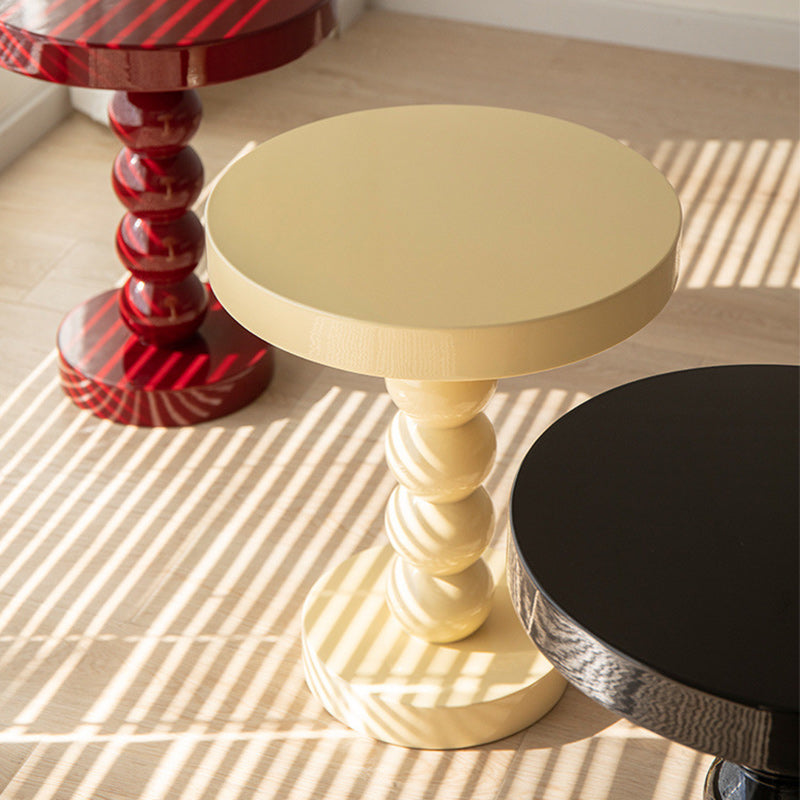 Retro Round Gourd Solid Wood Coffee Table