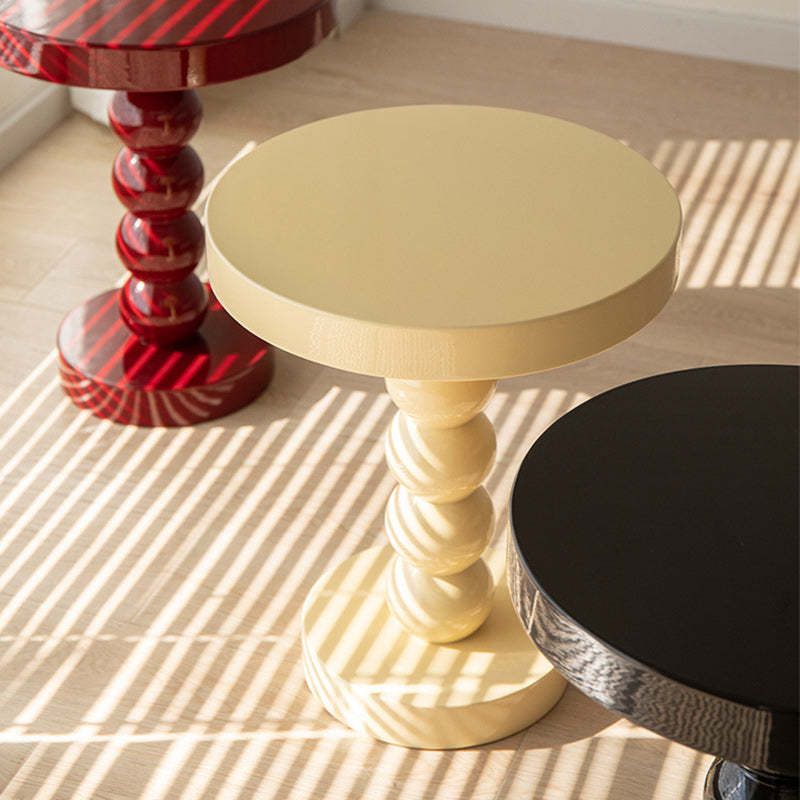 Retro Round Gourd Solid Wood Coffee Table