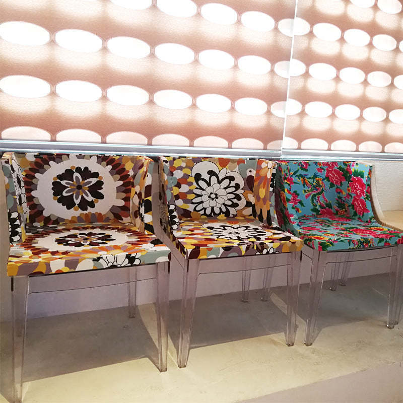 Art Deco Fabric Dining Chair — B