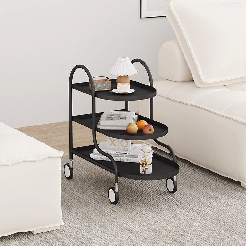 Minimalist Steel 3-Tier Side Table