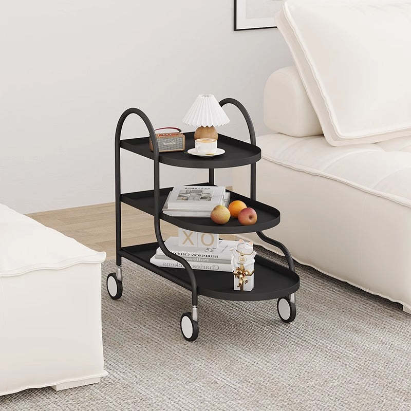 Minimalist Steel 3-Tier Side Table
