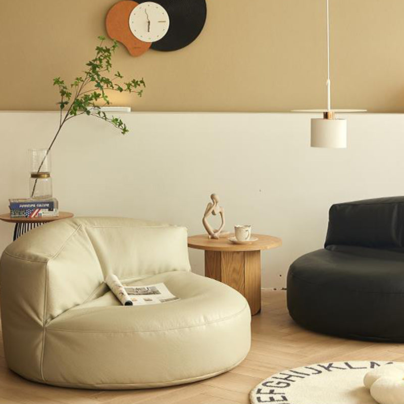 Contemporary Round Fabric Accent Chair