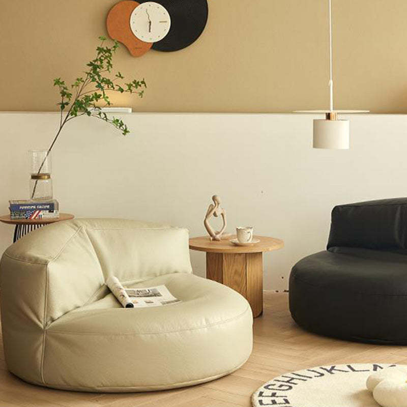 Contemporary Round Fabric Accent Chair