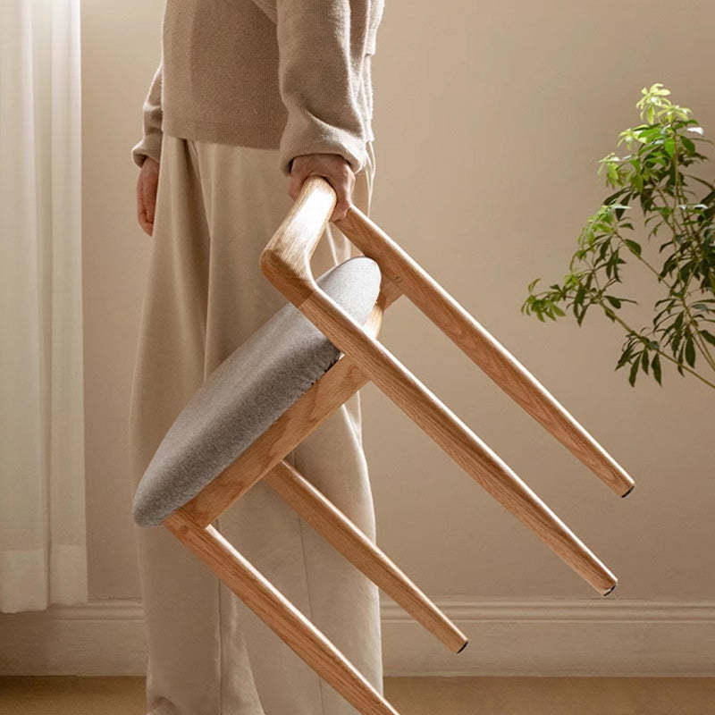 Japanese Oak Vanity Stool