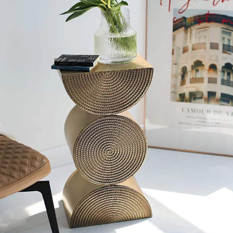 Scandinavian Rectangular Iron Side Table