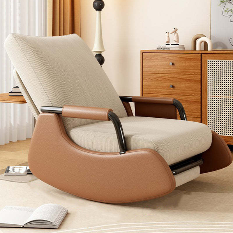 Modern Corduroy Leather Foldable Recliner
