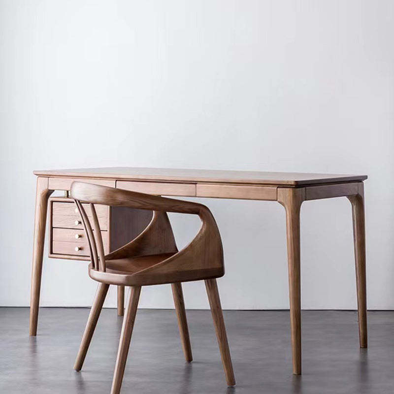 Scandinavian Curved Wood Dining Chair