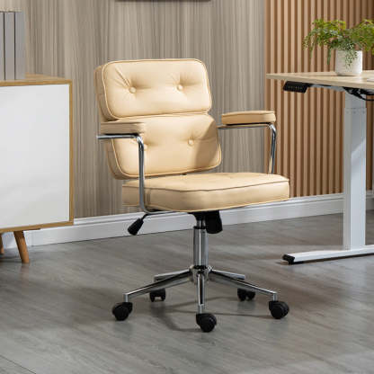 Nordic Leather Metal Desk Chair