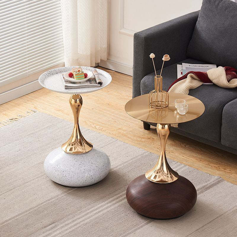 Luxury Round Oval Metal Coffee Table