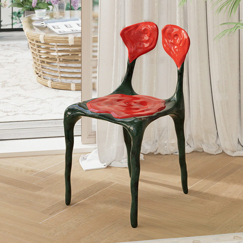 Art Deco Rose FRP Dining Chair