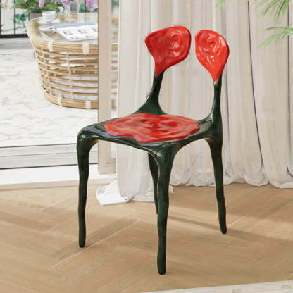 Art Deco Rose FRP Dining Chair