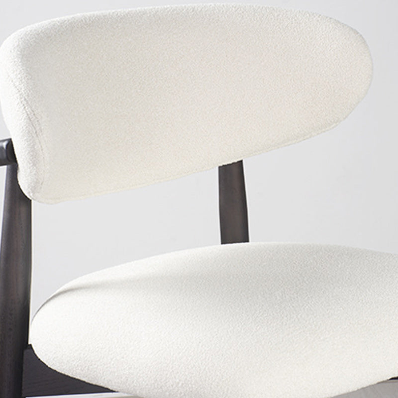 Minimalist Upholstered Velvet Wood Bar Stool