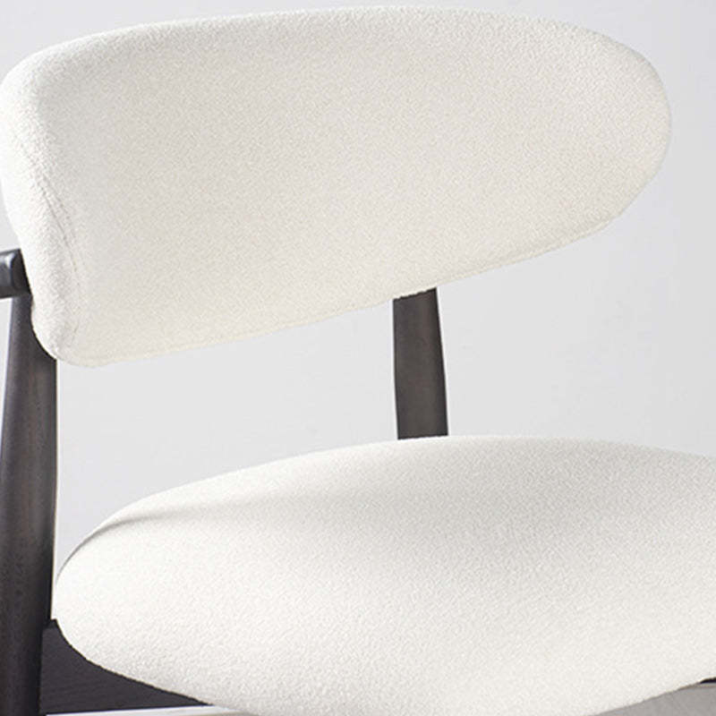 Minimalist Upholstered Velvet Wood Bar Stool