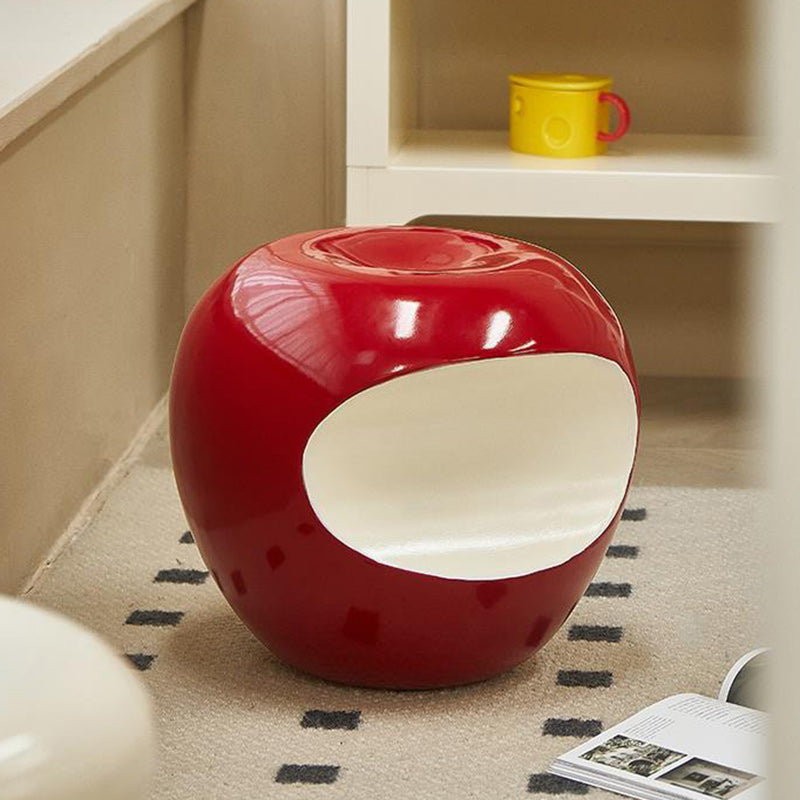 Modern Art Deco Apple Round Resin Chair