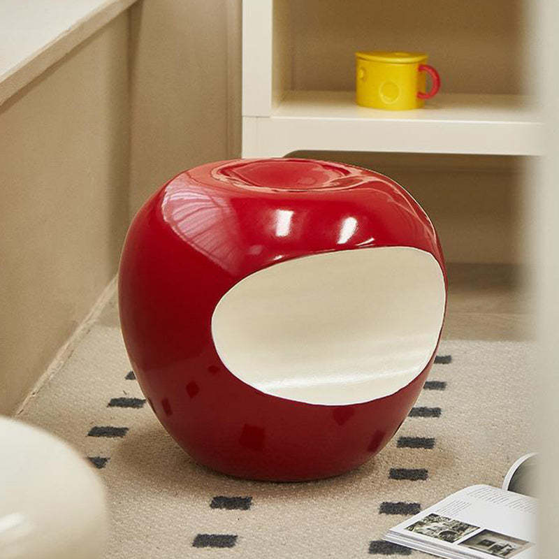 Modern Art Deco Apple Round Resin Chair