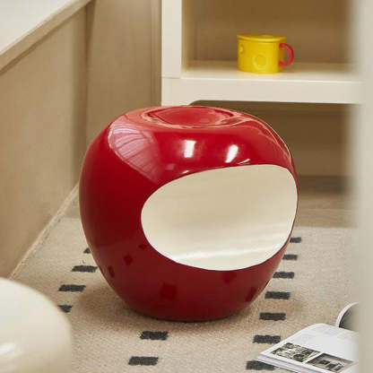 Modern Art Deco Apple Round Resin Chair