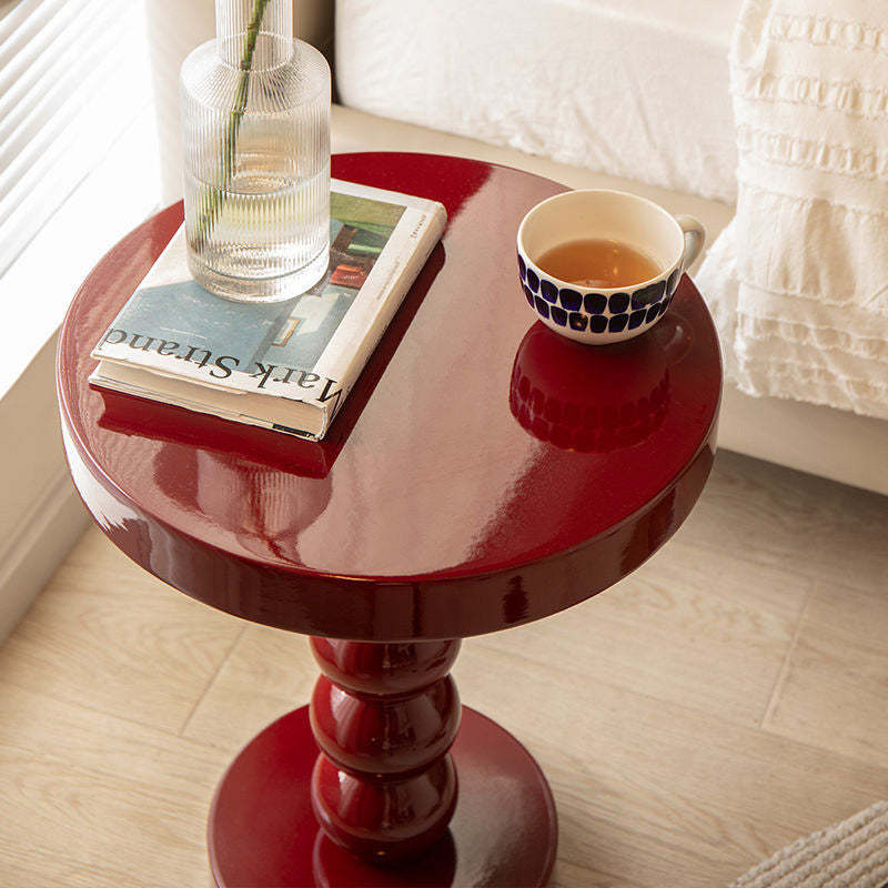 Retro Round Gourd Solid Wood Coffee Table