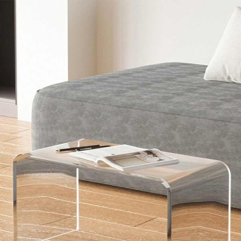 Minimalist Rectangular Acrylic Side Table
