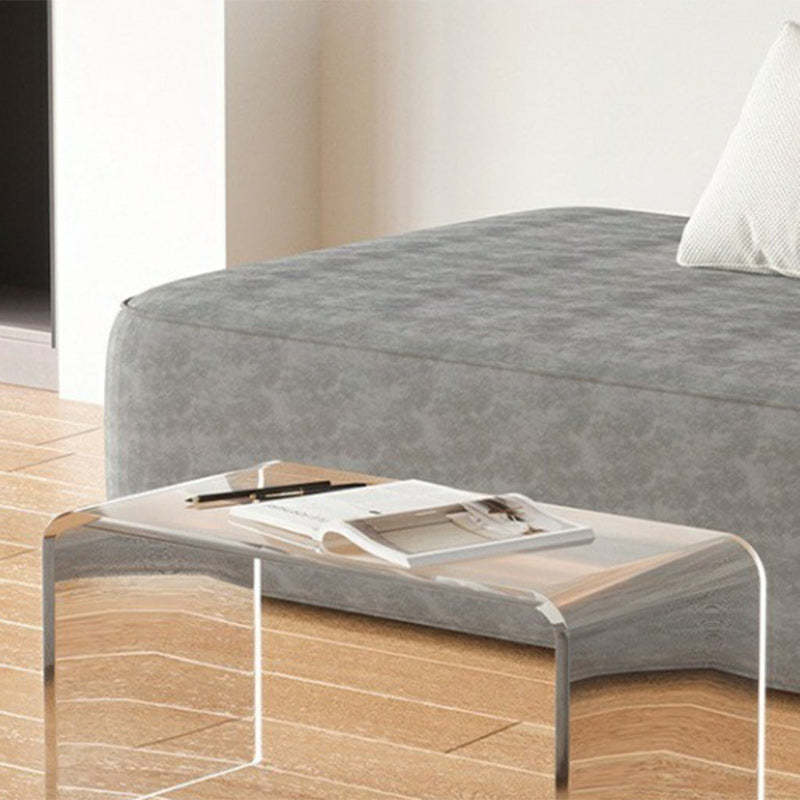 Minimalist Rectangular Acrylic Side Table
