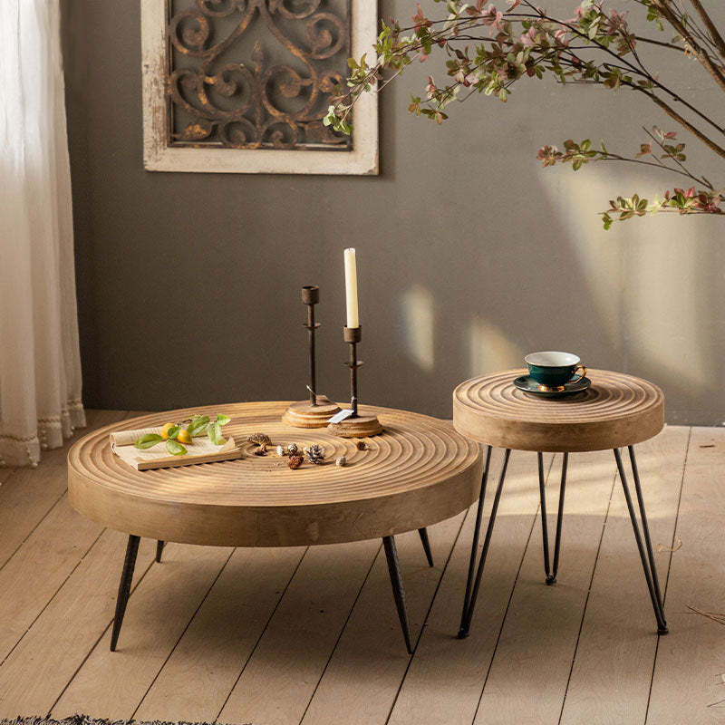 Japanese Round Metal Coffee Table