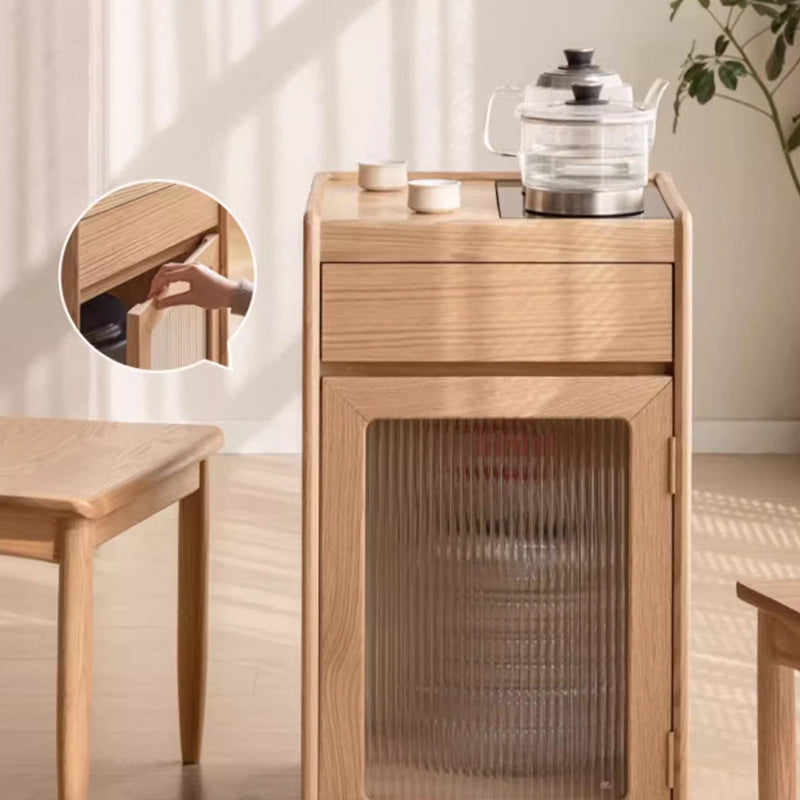 Minimalist Solid Wood 1-Drawer End Table