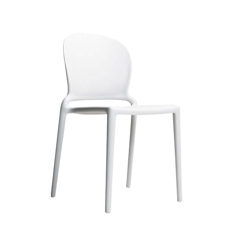 Nordic Curved Armless Dining Chair