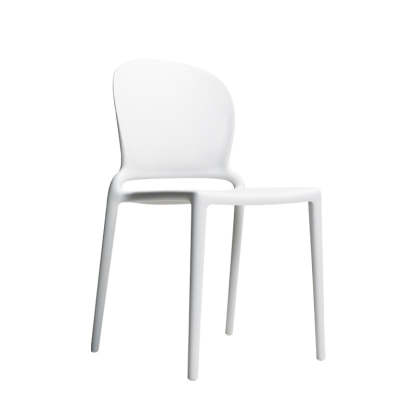 Nordic Curved Armless Dining Chair