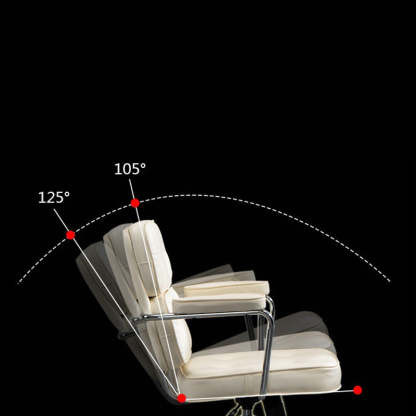 Nordic Leather Metal Desk Chair