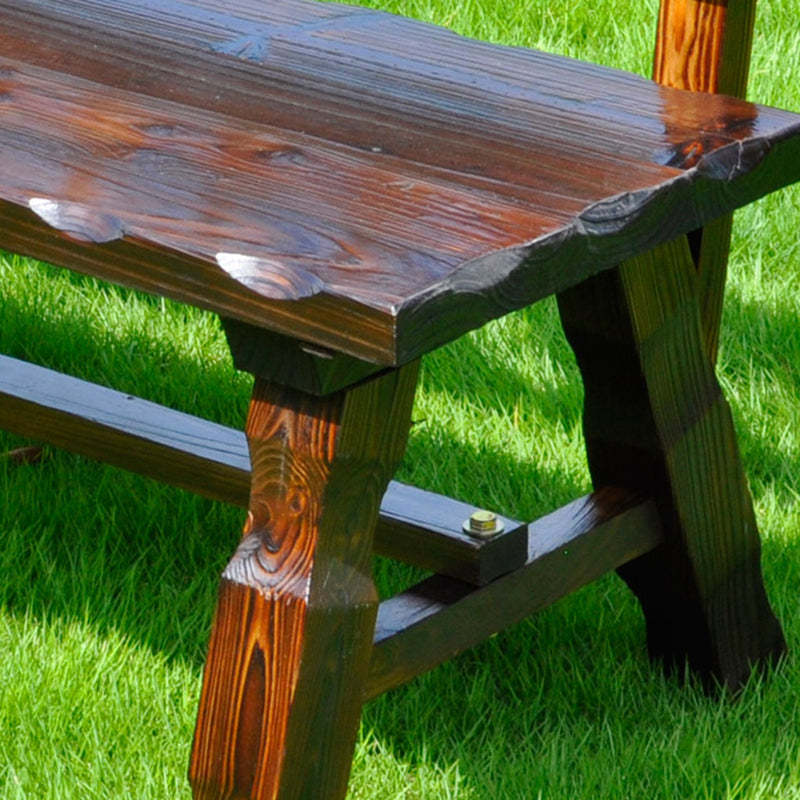 Retro Fir Lattice Outdoor Coffee Table Set