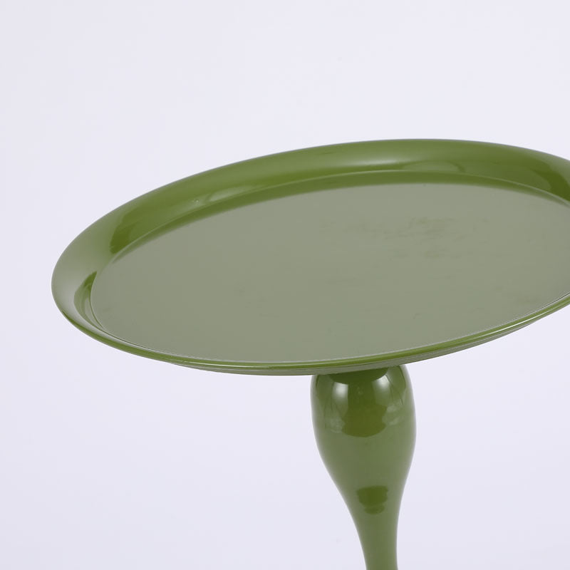 Minimalist Orb Stone Steel Metal End Table