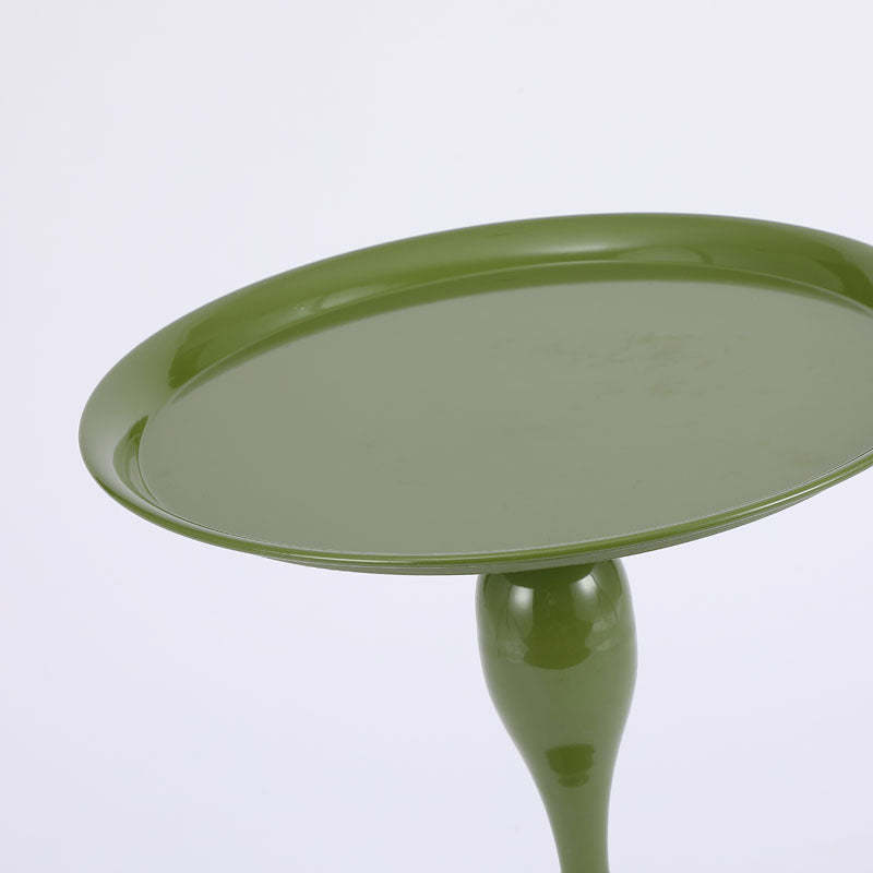 Minimalist Orb Stone Steel Metal End Table