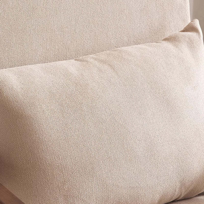 Scandinavian Fabric Wood Accent Chair