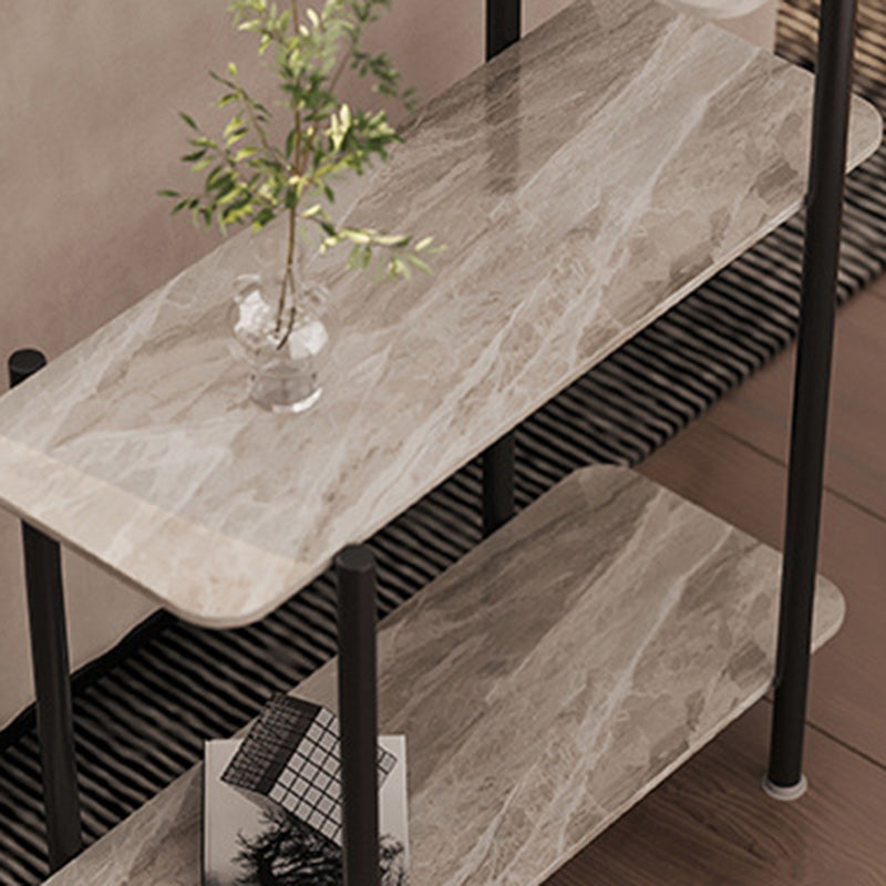 Scandinavian Rock Panel Steel 3-Tier Side Table — Pandora Gloss