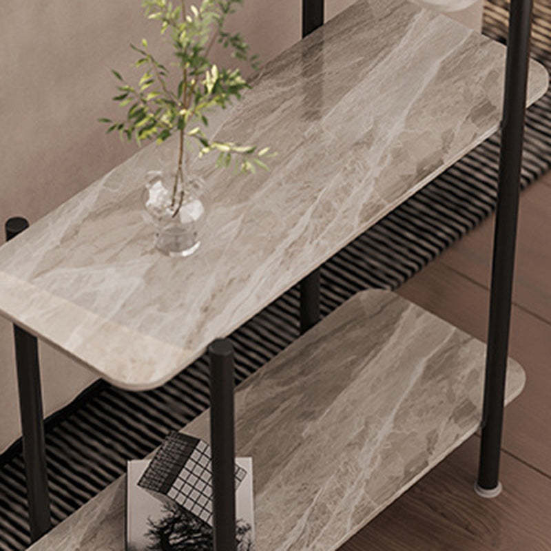 Scandinavian Rock Panel Steel 3-Tier Side Table — Pandora Gloss