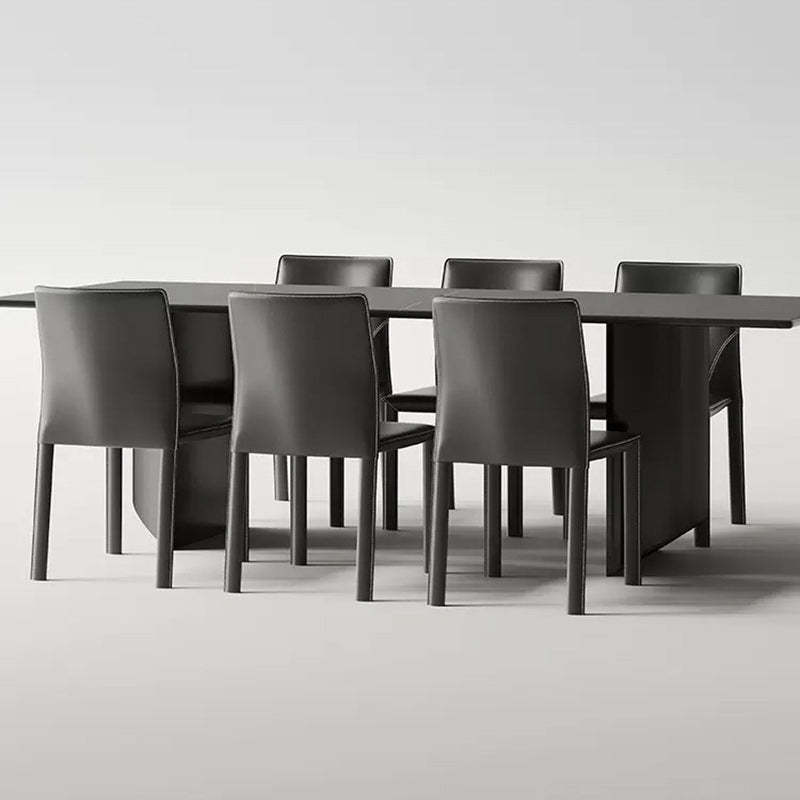 Luxury carbon saddle leather steel wood dining chairs & benches