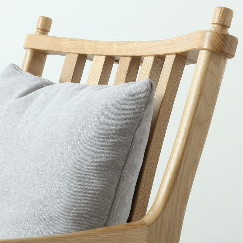 Scandinavian Bent Upholstered Wood Chair
