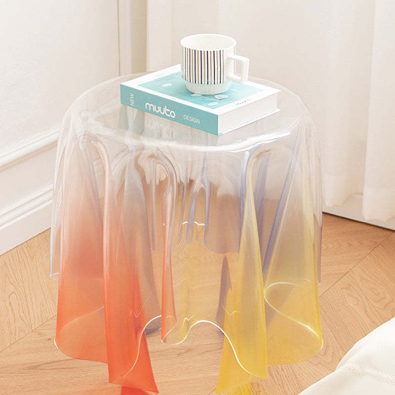 Scandinavian Magic Acrylic Glass End Table — Gray-Blue