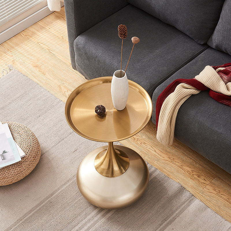 Luxury Round Oval Metal Coffee Table