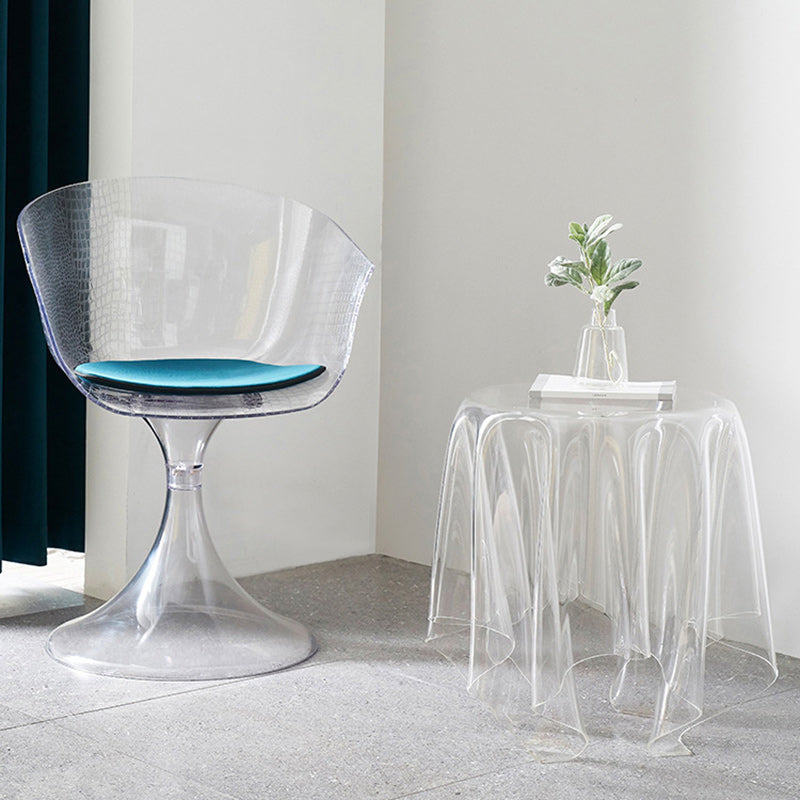 Scandinavian Round Tablecloth Acrylic End Table