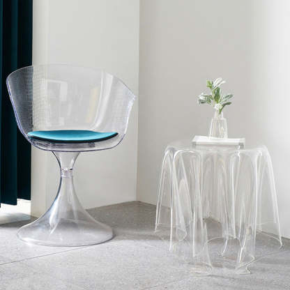 Scandinavian Round Tablecloth Acrylic End Table