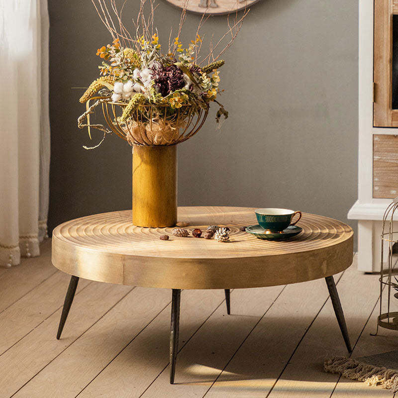 Japanese Round Metal Coffee Table