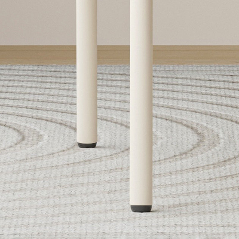Square Iron Wool Vanity Stool