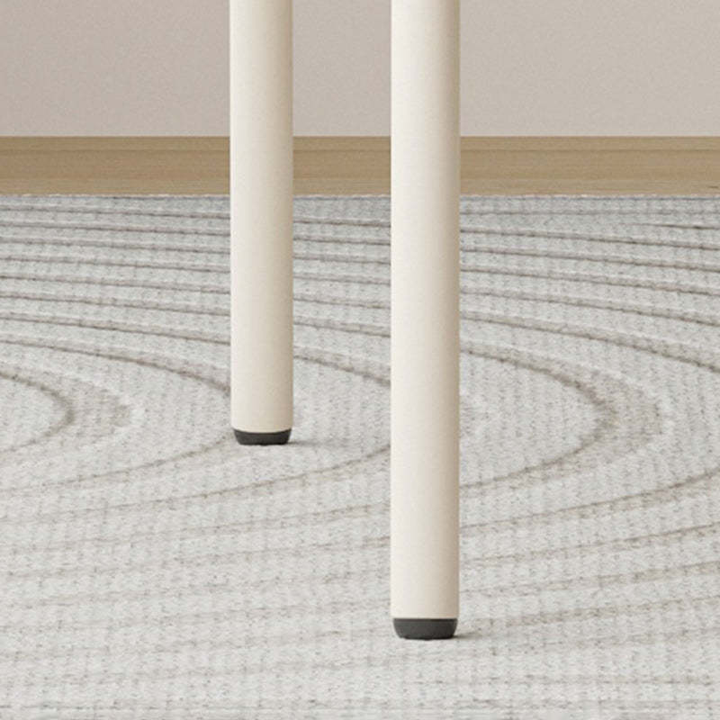 Square Iron Wool Vanity Stool