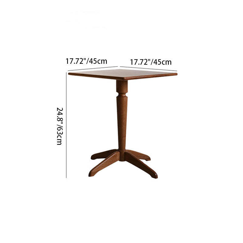 Nordic Round Cherry Wood End Table