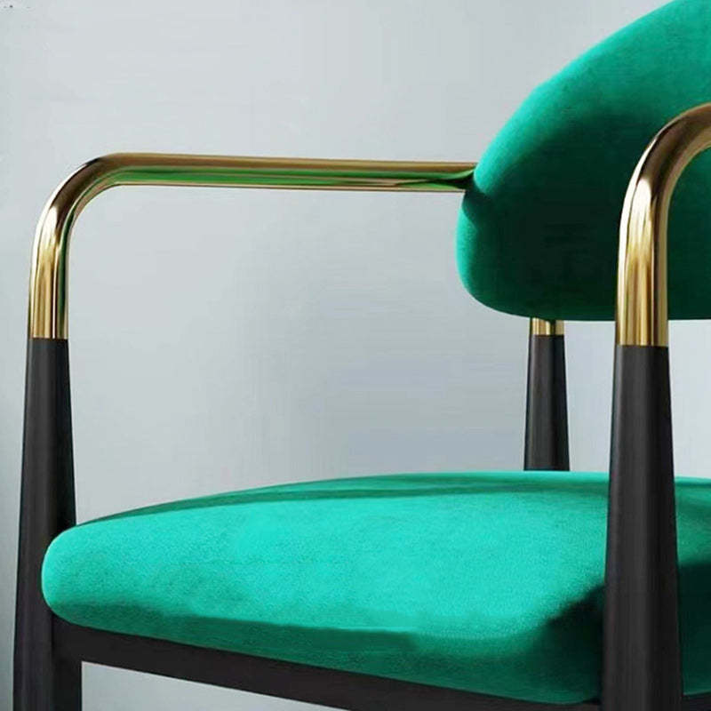Minimalist Oval Velvet Dining Chair