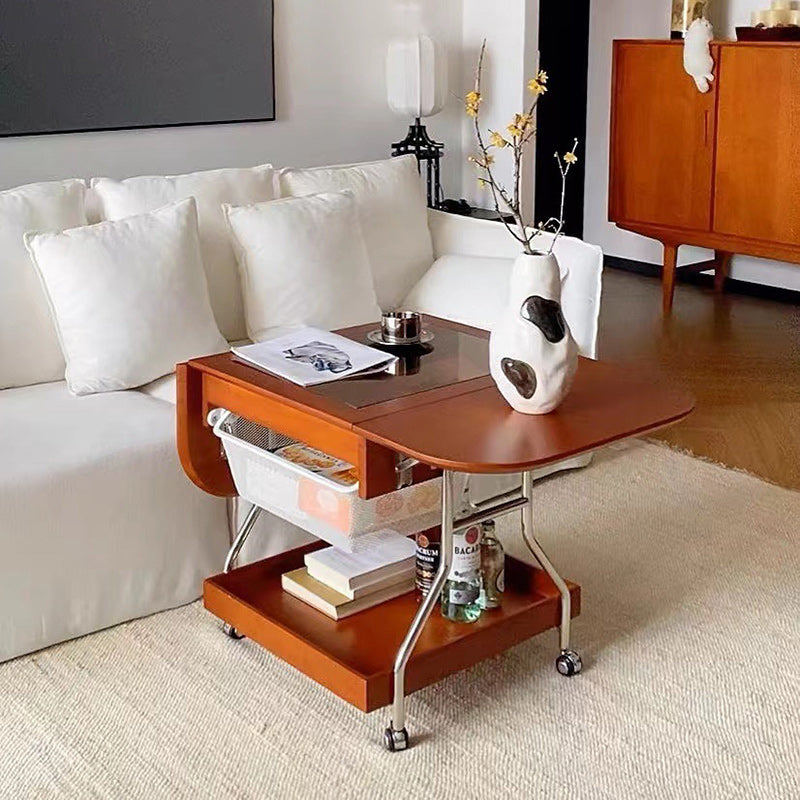 Wood rectangular retro coffee tables