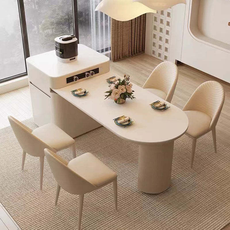 Scandinavian Leather Iron Shell Dining Chair