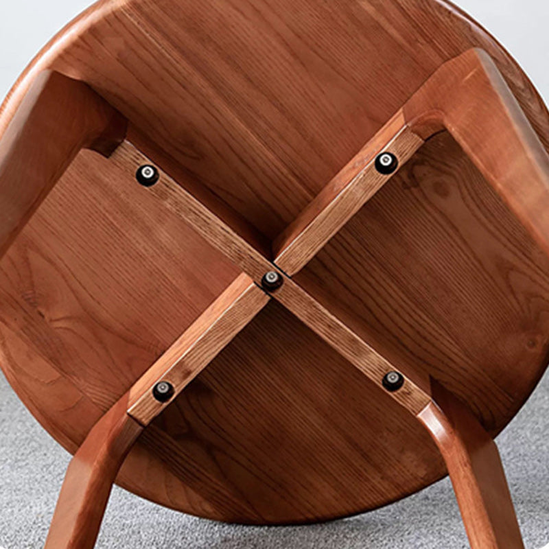 Vintage Round Solid Wood Coffee Table